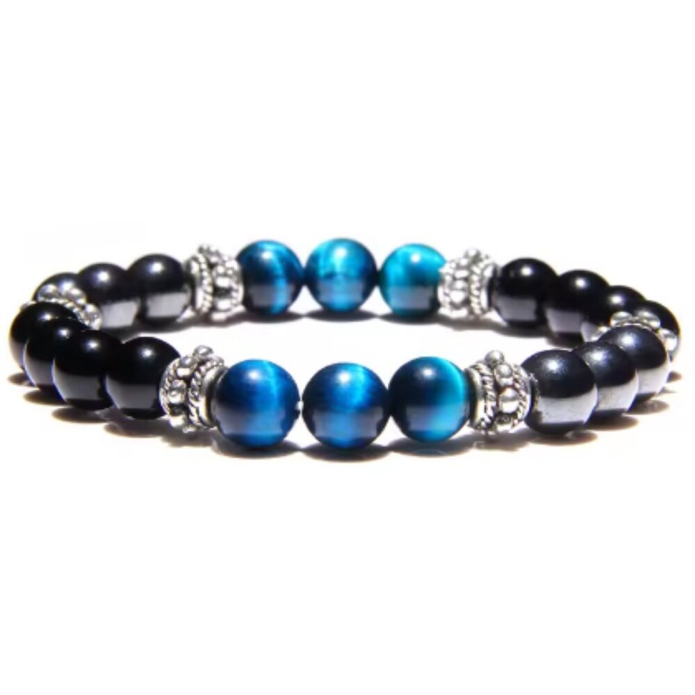 Magnetic Bracelet,Gemstone Beads,Hematite Bracelet,Magnetic and Stone Bracelet